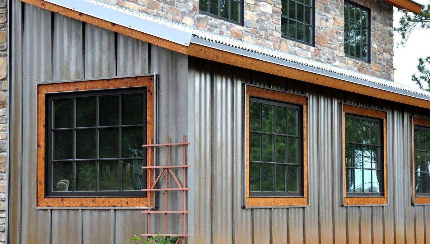 House siding: Recycled metal siding 